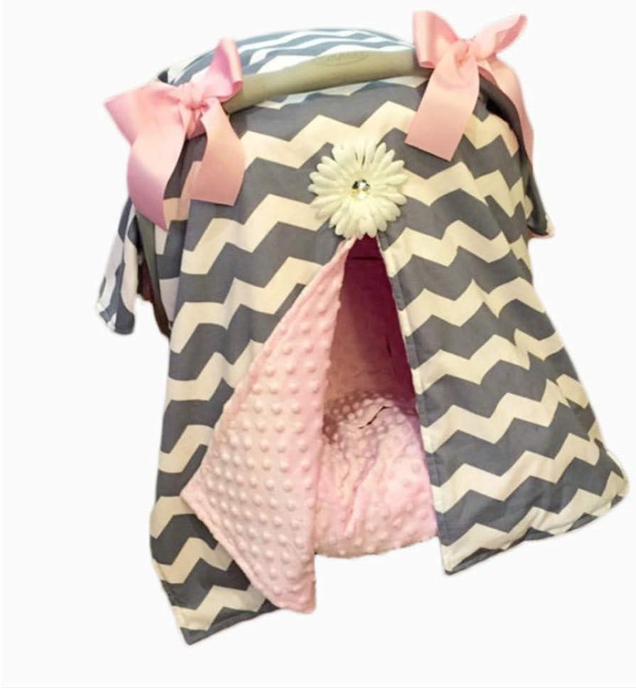 Carseat Cover for Babies Fashionable Newborn Baby Girls Boys Soft Safety Car Seat Breathable Infant Carseat Cover Canopy Nursing Cover Multi use Blanket