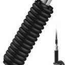 SS-3H CB Antenna Spring, Stainless Steel Heavy Duty CB Radio Antenna Mount Spring, Spring to Fit Mobile/in-Vehicle CB Radio Antenna Mount Up to 60" Long and 3/8" X 24 Thread (Black)