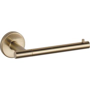 Delta Trinsic (1-Pack) Toilet Paper Holder Champagne Bronze Tissue Roll Holder for Bathroom Organization and Storage Single Post Toilet Tissue Holder Wall Bathroom Accessories 75950-CZ