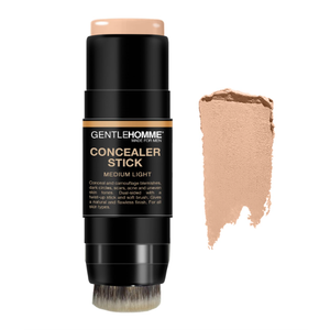 Gentlehomme Men's Concealer Stick with Brush for Dark Circles Eraser, Medium