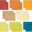 American Greetings Single Panel Blank Cards with Envelopes, Earthtone Colors (100-Count)