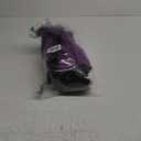 Fluffy Tulle Tutu Skirt Costume, Satin Lined Skirts with Striped Socks for Halloween Run Spirit Week (Medium, Purple/Black)