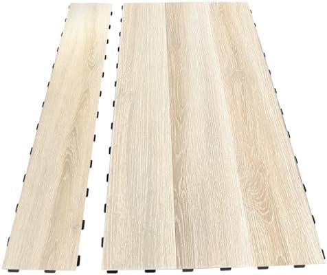 Art3d 18-Pack Interlocking Luxury Vinyl Flooring Tile for Kitchen Bathroom, 36 x 6 Inch Wood Floor Plank for Wear-Resistant, Waterproof, Anti-Slip, Reusable, Bali Teak