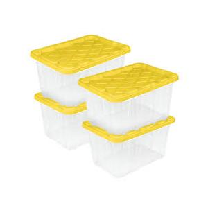 Storage Bins Yellow (4 Pack)