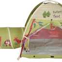 Pacific Play Tents 20435 Kids Safari Fun Dome Tent Crawl Tunnel Combo Indoor / Outdoor Fun,Multicolor, 48" L X 48" W X 42" H