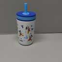 Zak Designs Disney Kelso Toddler Cups For Travel or At Home, 12oz Vacuum Insulated Stainless Steel Sippy Cup With Leak-Proof Design is Perfect For Kids (Mickey Mouse)
