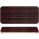 2Pcs 8.6x4'' Water Absorbent Diatomite Coasters Diatomaceous Earth Drying Mat, Grooved Design Water Absorbing Stone for Home Bathroom Decoration Home Warming Gift(Dark Brown)