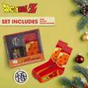 Culture Fly Dragon Ball Z 3-Piece Mug Gift Set, Socks, Christmas Ornament, Funny Characters Mugs, Stocking Stuffer, White Elephant Gag Gift