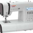 FAMILY 200 PRO|Computerized Easy-To-Use Sewing Machine with Top Loading Bobbin (Horizontal Rotary Hook), 203 Stitch Applications, 100 Built-in Stitches, Accessory Kit, Foot Pedal, Alphabet, Table