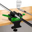 Golf Club Regripping Kit 2.0 No Drill Vise Clamp with 3mm Rubber Protection and Quick Release Fits 6-28mm Shafts for Golf ClubGifts for Golfers Men/Dad/Him (Green)
