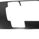 Car Accessories Fit for 2019 2020 2021 2022 2023 2024 2025 Mazda 3 Axela Interior Gear Shift Knob Console Media Panel Cover Trim (Carbon Fiber Style) Stainless Steel 1 PC