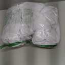 6 Packs White Spandex Stretch Folding Chair Covers for Wedding Party,Universal Fitted Washable Dining Seat Slipcovers Protector Decoration for Holiday Banquet Birthday Celebration Event