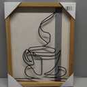 Metal US Football Wall Decor Sculpture 16" square Goal Post 0714