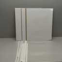 Americanflat 16x20 Picture Frame with Polished Front Cover - Set of 3 - Slide-In Photo Frame with Buildable Molding - Fusion Collection - Picture Frames for Wall Display - White