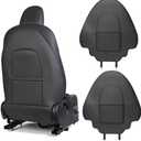 EVMODS Upgrade 2026 for Tesla Model Y Juniper/3/S/X Accessories Back Seat Cover Seatback Protector for Kids Kick Protector Mats Waterproof Scratchproof Leather Protection Organizer Pocket