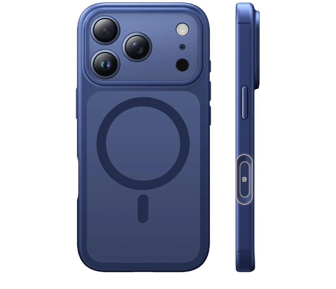 TAURI for iPhone 17 Pro Max Case, Compatible with MagSafe, (Full Camera Protection) Camera Control Cover Solid-Color Matte Magnetic