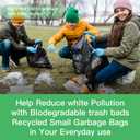 2.6 Gallon Trash Bag Biodegradable Black - Small Garbage Bags 2-3 Gallon For Bathroom Can Unscented Compostable 100 Count Mini Tiny Kitchen Office Car Waste Basket Liners Strong Thick Bulk Inwaysin