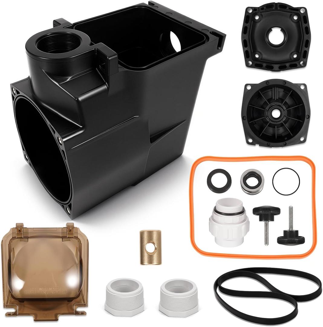 Aumzong SPX1620AA Pool Pump Strainer Body Housing & Pump Seal Kit Compatible with Hayward Super Pump SP1600X and SP2600X Series Models