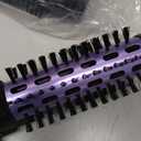 Conair 2-in-1 Hot Air Curling Combo, Includes 1.5-inch Curl Brush and 1-inch Aluminum Bristle Brush (Black / Purple)