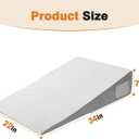 Vekkia 34" Extra-Long Wedge Pillow, Back & Arm Support, Bed Wedge Pillow for Sleeping After Surgery, Acid Reflux, Snoring Relief, Removable Washable Cover & Double Side Pockets, 7.5" Height