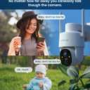 Armorcope Solar Security Cameras Wireless Outdoor,360 View Battery Powered with Spotlight Color Night Vision,2K WiFi Home Security,PIR Sensor,Wireless Easy Install, 2.4 GHz Wi-Fi