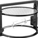 only fire Santa-maria Style Grill Rotisserie System Adjustable Cooking Grate Attachment for Weber 22 inch Kettle Grills - Global Patent