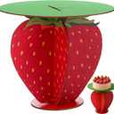 Bucherry 12 Inch Strawberry Cake Stand Strawberry 1st Birthday Decorations Wood Berry Cupcake Holder for Berry Decor Birthday Party Fruit Dessert Tower Baby Shower Summer Holiday Party Table Supplies