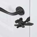 3 x Black Portable Door Lock Home Security Hotel Door Locks, Adjustable Door Lock Prevent Unauthorized Entry Travelers Bedrooms and Safety Privacy