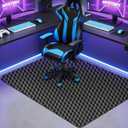 AiBOB Gaming Chair Mat for Hardwood Floors - 53"x45" Office Chair Mat for Hard and Tile Floor | Anti-Slip Protector Mat | Computer Desk Floor Mat for Rolling Chairs, Not for Carpet
