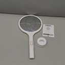 YISSVIC Electric Fly Swatter 4000V Bug Zapper Racket Dual Modes Mosquito Killer with Purple Mosquito Light Rechargeable for Indoor Home Office Backyard Patio Camping