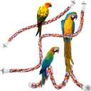 Bird Rope Perches,Parrot Toys 41 inches Rope Bungee Bird Toy (41 inches)[1 Pack]