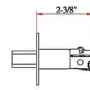 Design House 702621 2-3/8-inch Backset Single Sided Deadbolt with Turn-Button Interior, Brushed Bronze