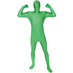Morphsuits Full Body Costume Halloween Bodysuit, Spandex Bodysuit Costumes Adult, Morph Suits Adults, Mens Halloween Costumes (Large, Green)
