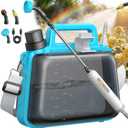 Battery Powered Garden Sprayer 2 Gallon, Electric Pump Sprayer with 3 Mist Nozzles, Rechargeable Handle, Telescopic Wand, Adjustable Strap, Water Spray Weed Sprayer for Lawn, Garden, Yard, Plants