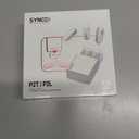 SYNCO Wireless Lavalier Microphone, P2L Dual Transmitter & 1 Receiver 2.4GHz Lapel Mic with Charging Case Plug & Play for YouTube Live Stream Recording Tiktok, Wireless-Lavalier-Microphone-iPhone (White)