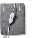 Sunbeam Premium Sunbeam Heating Pad with Compact Storage, Standard Size, Gray (Grey)