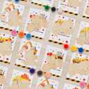 GOGREENWOVEN Valentines Day Gifts 24 Pack Construction Wood Painting Craft Kits Valentines Cards with Art Supplies Gifts Party Favors