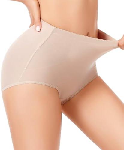 Wodelanle Tummy Control Shapewear Panties for Women Body Shaping Briefs Compression Underwear Seamless Shapewear Panty Girdle, Beige, L