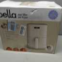 bella 4Qt Slim Air Fryer, Fits-anywhere Kitchenware, EverGood Ceramic Nonstick Coating, Adjustable Temperature, 6 Preset Cooking Options, 60 Min Auto Shutoff w Audible Tone, 3.3lb Capacity, Oatmilk