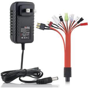 RC Battery Charger for T-raxxas Smart NiMH/NiCd Battery Charger for 4.8V 7.2V 8.4V 9.6V Battery Compatible 2.4V-12V NiMH/NiCD Pack