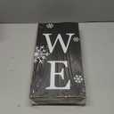 Winter Welcome Sign Vertical Porch Sign with Snowman and Snowflakes Black Wood Outdoor Christmas Holiday Decor for Home Outdoor Yard Party