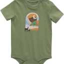 Carhartt Infant Short Sleeve "Deer" Bodysuit, Loden Frost - 18 Month