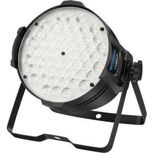 BETOPPER Stage Light DJ Washing Strobe Lights for Parties 54 LED Super Bright DMX512 White/Off White 5000 Lumens Par Lighting for Church Event,Wedding