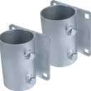 Dock Hardware 3" Galvanized Dock Pipe Leg Holder/Sleeve Galvanized, 2 pack