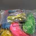 18 Piece Colorful Long Curly Wigs & Heart Sunglasses Set - Curly Wigs, Wavy Long Wig, Rimless Sunglasses for Neon Bachelorette Party, Halloween Costume, Cosplay Decorations