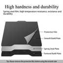 HzdaDeve I7 Build Plate for Creality SPARKX i7 Dual-Textured and Smooth PEI Plate Sheet 267x301MM Heated Bed Spring Steel Flexible Platform Black Board for 3D Printer Accessories (Black)