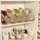 12 Pack Shoe Slots Organizer, Shoe Stackers Organizer for Closet Adjustable Shoe Holder Space Saver 50% Shoes Racks for Closet Organization