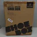 SEE SPRING X-Large Shoe Storage Box Fit Size 11, Clear Plastic Stackable Shoe Organizer for Closet, Space Saving Foldable Shoe Rack Sneaker Container Bin Holder, 12 Pack Clear