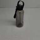 AQUAFIT 64 oz Water Bottle with Time Marker - 2in1 Straw & Chug Lid - BPA Free Big Water Bottle with Straw - Gym Water Bottle with Strap - Water Jug (64 Ounces, Gray)