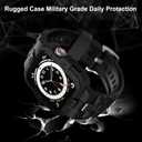 GELISHI Bands Compatible for Apple Watch Band 46mm 45mm 44mm 42mm, Men Sport Rugged Band with Protective Case for Watch Series 11 10 9 8 7/ SE 3/2/1/ Series 6 5 4 3